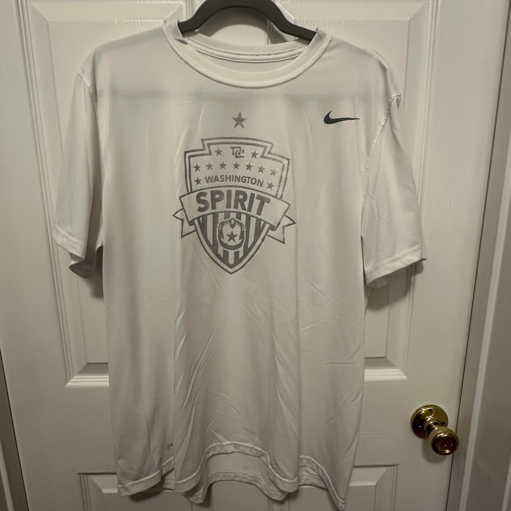 Washington Spirit Nike Dri-Fit Short Sleeve Tee with Crest Design